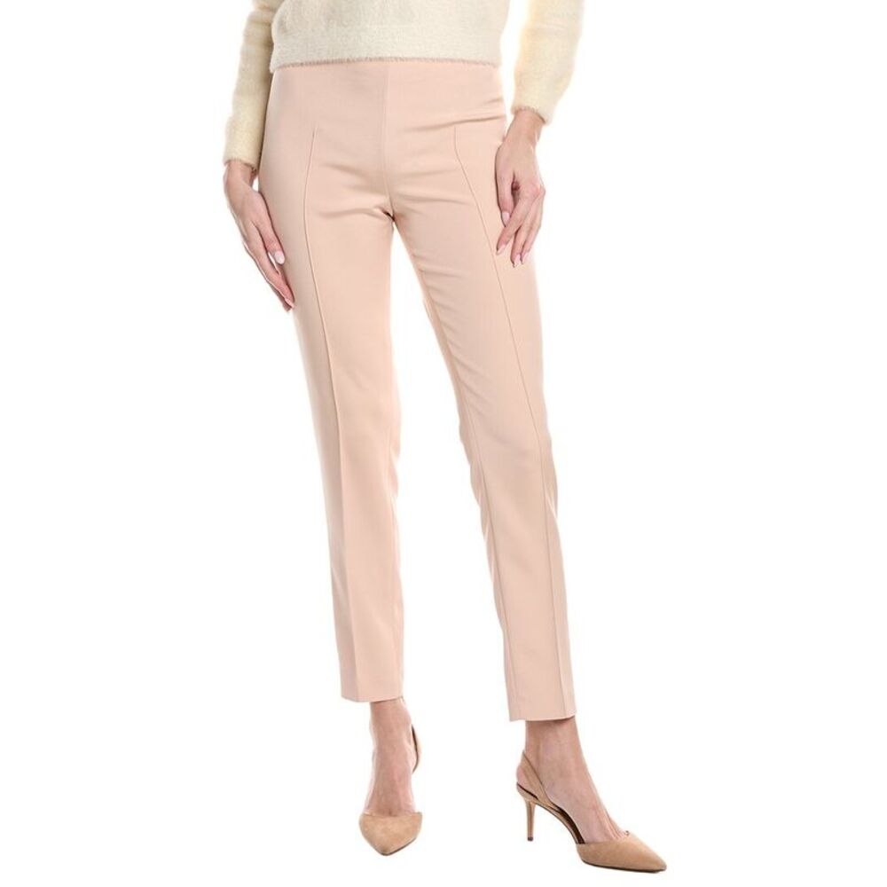 Akris Womens  Melissa Silk-Blend Pant, Pink